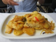 Bacalhau da Casa....house style salted cod.....the plate was almost licked clean.